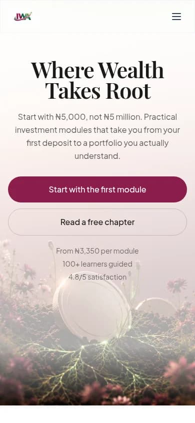 Invest To Win Academy website screenshot