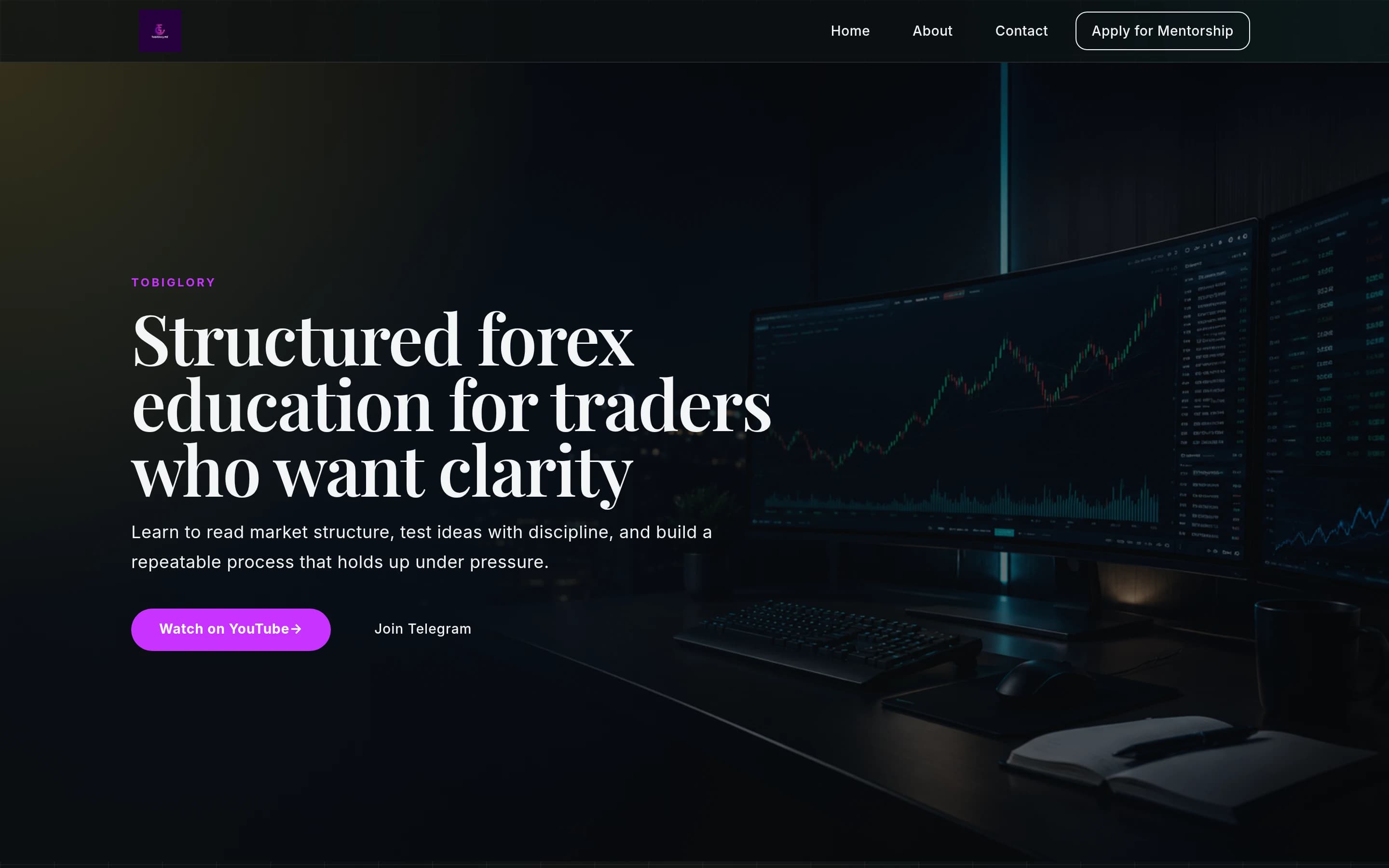 TobiGlory website screenshot