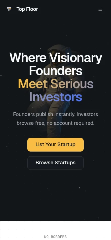 Top Floor website screenshot